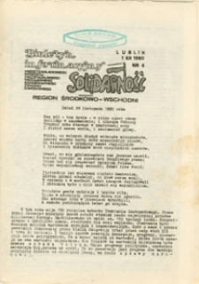 Biuletyn Informacyjny Międzyzakładowego Komitetu Założycielskiego NSZZ „Solidarność” Region Środkowo-Wschodni, Nr 6, 1.XII.1980