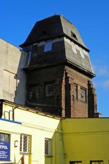 Wieża ciśnień na terenie fabryki "Eternit" braci Rylskich w Lublinie