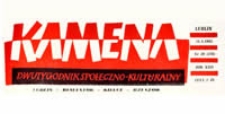 Kamena : dwutygodnik społeczno-kulturalny, R. XXIX Nr 20 (258), 31.X.1962