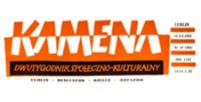 Kamena : dwutygodnik społeczno-kulturalny, R. XXIX Nr 24 (262), 31.XII.1962