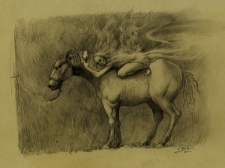 Zmora, rysunek Roberta Sawy