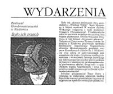 Było ich trzech : Festiwal Gombrowiczowski w Radomiu