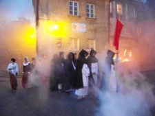Pożar miasta Lublina 2010 - uczestnicy wydarzenia na Placu Zamkowym