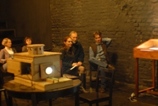 Joanna Zętar, Jan Magierski i Marcin Sudziński podczas pierwszego spotkania z cyklu Laterna Magica