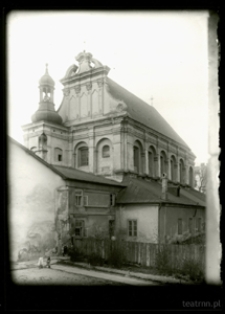 Lublin, kości&oacute;ł ss. bernardynek; widok od ulicy Bernardyńskiej