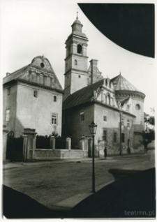 Lublin, kości&oacute;ł pobernardyński, widok od ulicy Bernardyńskiej