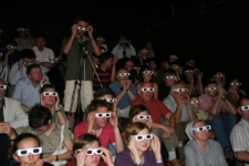 Publiczność prezentacji wirtualnej rekonstrukcji Wielkiej Synagogi