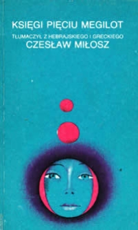 Okładka "Księgi pięciu Megilot" w tłumaczeniu Czesława Miłosza