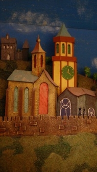 Podziemia - panorama Lublina w XVI w.