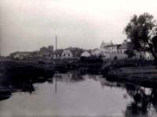 Bagrowanie rz[eki]. Bystrzycy &ndash; przed bagrowaniem, powyżej młyna B-ci Krausse