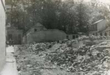 Ruiny dzielnicy żydowskiej na Wieniawie w Lublinie. Fotografia