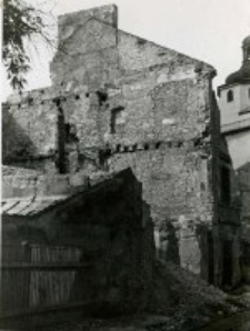 Ruiny kamienicy przy ul. Jezuickiej w Lublinie. Fotografia