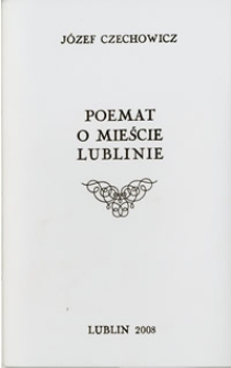 Poemat o mieście Lublinie