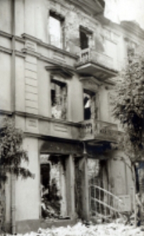 Ruiny kamienicy na ul. Kapucyńskiej w Lublinie. Fotografia