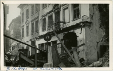 Zniszczone budynki na ul. Bramowej w Lublinie. Fotografia