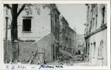 Zniszczone budynki na ul. Jezuickiej w Lublinie
