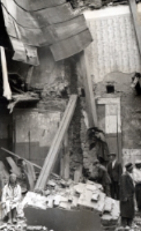 Zniszczenia w Lublinie na skutek bombardowania 9 IX 1939 roku. Fotografia