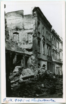Zniszczone budynki na ul. Bramowej w Lublinie