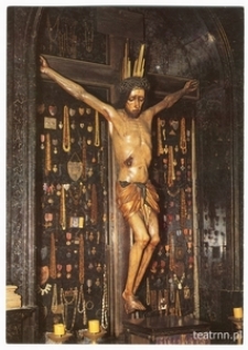 Pocztówka przedstawiająca Kaplicę Cudownego Pana Jezusa w Archikatedrze św. Jana Chrzciciela w Warszawie