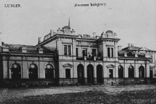 Dworzec kolejowy w Lublinie na początku XX wieku