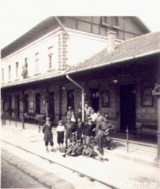 Harcerze na dworcu kolejowym w Lublinie, lata 20