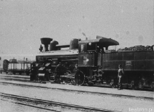 Lokomotywa na dworcu kolejowym w Lublinie, lata 30