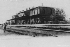 Dworzec kolejowy w Lublinie na początku XX wieku