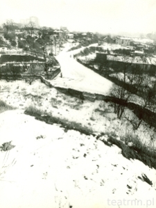 Widok na ulice Sienną ze Starego Kirkutu na Kalinowszczyźnie