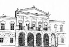 Pałac Czartoryskich w Lublinie. Rysunek