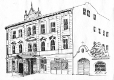 Hotel Victoria w Lublinie. Rysunek