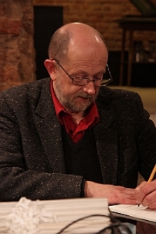 Piotr Mitzner w Izbie Drukarstwa w Lublinie