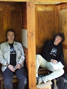 Łukasz "Dankton" Downar i Wojciech Dunin-Kozicki w Szafie Poezji