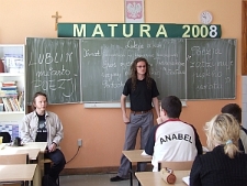 Świadectwa - spotkanie z poetą w XIV LO w Lublinie