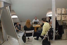 Grupa edukacyjna podczas medialabu LublinLab