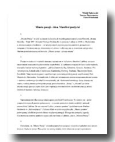 Miasto Poezji: idea (manifest)