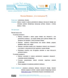 Warsztaty Dźwiękowe - "Co w trawie piszczy?"