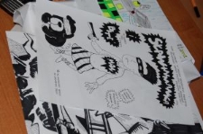 Warsztaty komiksu przeprowadzone w ramach projektu "LublinLab".