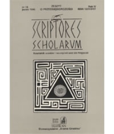 Scriptores Scholarum : kwartalnik uczniów i nauczycieli oraz ich Przyjaciół, R. 4 nr 13, jesień 1996 : zeszyt o przedsiębiorczości