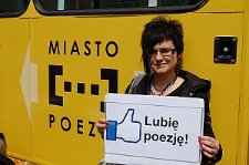 "Lubię Poezję" - akcja na Placu Litewskim