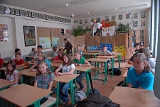 Dzieci ze SP nr 52 na Felinie podczas lekcji