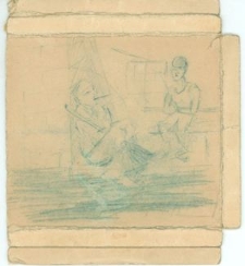 Rysunek z hitlerowskiego więzienia na Zamku w Lublinie