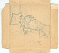 Rysunek z hitlerowskiego więzienia na Zamku w Lublinie