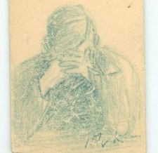 Rysunek z hitlerowskiego więzienia na Zamku w Lublinie