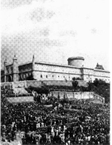 Pogrzeb ofiar masakry z 22 lipca 1944 roku na Zamku w Lublinie