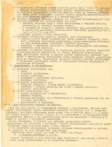 Dokument dotyczący organizacji służb medycznych lubelskiego Okręgu AK