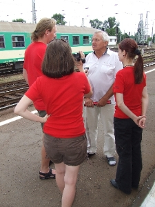 Nagranie relacji w ramach akcji Historia Mówiona podczas projektu Wagon Lublin 2010.