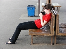 Projekt Wagon 2010 Lublin na peronie w Bydgoszczy.