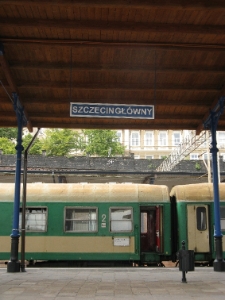 Projekt Wagon 2010 Lublin na peronie w Szczecinie.