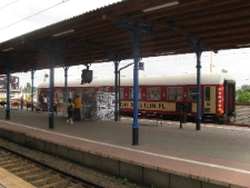 Projekt Wagon 2010 Lublin na peronie w Szczecinie.