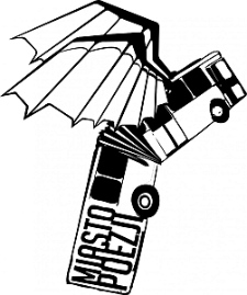 Latający trolejbus - logo Miasta Poezji